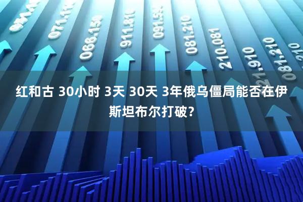 红和古 30小时 3天 30天 3年俄乌僵局能否在伊斯坦布尔打破？