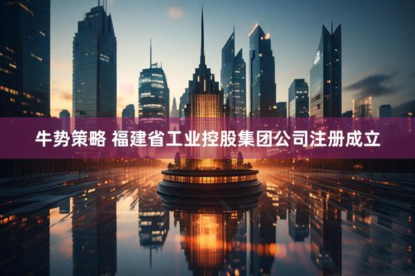 牛势策略 福建省工业控股集团公司注册成立