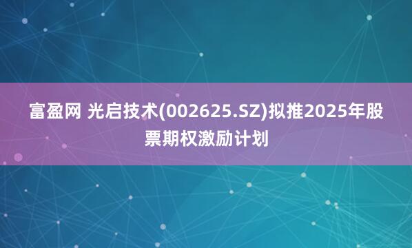 富盈网 光启技术(002625.SZ)拟推2025年股票期权激励计划
