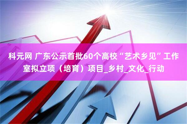 科元网 广东公示首批60个高校“艺术乡见”工作室拟立项（培育）项目_乡村_文化_行动