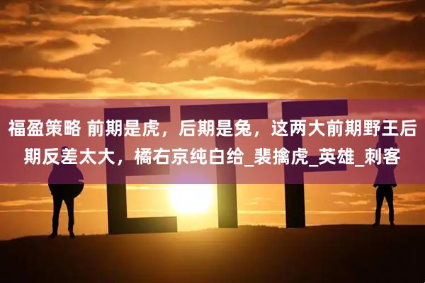 福盈策略 前期是虎，后期是兔，这两大前期野王后期反差太大，橘右京纯白给_裴擒虎_英雄_刺客