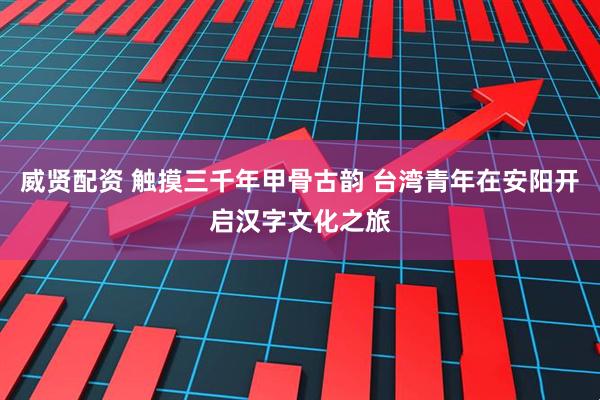 威贤配资 触摸三千年甲骨古韵 台湾青年在安阳开启汉字文化之旅